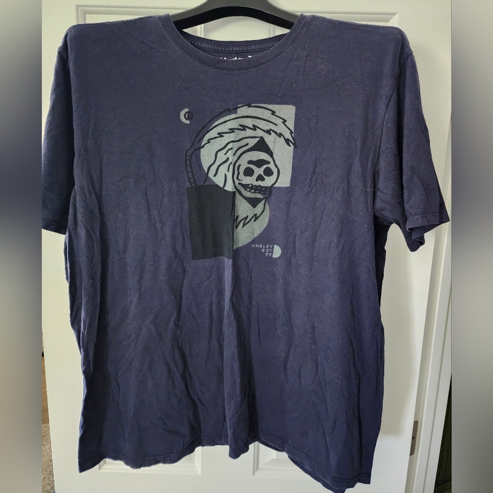 Hurley MENS XXL Reaper Blue Tee Shirt